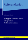 Rezension: 99 Tipps & Hinweise für ein erfolgreiches Rechtsreferendariat Rezension: 99 Tipps & Hinweise für ein erfolgreiches Rechtsreferendariat
